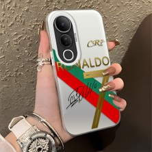 Ucuc Vivo V50 Lite 4g/5g Uyumlu Sert Akrilik Arka Silikon Kenar Lens Koruma Şık Baskı Kılıf