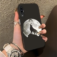 Ucuc Samsung Galaxy A50/A50S/A30S Uyumlu Sert Akrilik Arka Silikon Kenar Lens Koruma Şık Baskı Kılıf