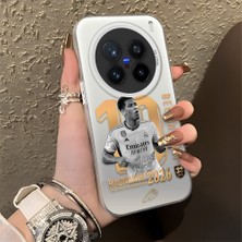 Ucuc Vivo X200 Pro Uyumlu Sert Akrilik Arka Silikon Kenar Lens Koruma Şık Baskı Kılıf