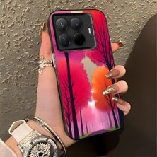 Ucuc Xiaomi Mi 15T Pro Uyumlu Sert Akrilik Arka Silikon Kenar Lens Koruma Şık Baskı Kılıf