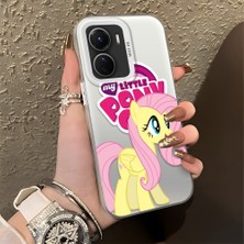Ucuc Vivo Y16/Y02S/Y56 Uyumlu Sert Akrilik Arka Silikon Kenar Lens Koruma Şık Baskı Kılıf