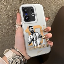 Ucuc Vivo X200 Fe Uyumlu Sert Akrilik Arka Silikon Kenar Lens Koruma Şık Baskı Kılıf