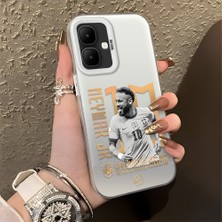 Ucuc Infinix Smart 10 Uyumlu Sert Akrilik Arka Silikon Kenar Lens Koruma Şık Baskı Kılıf