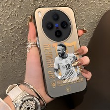 Ucuc Vivo X300 Uyumlu Sert Akrilik Arka Silikon Kenar Lens Koruma Şık Baskı Kılıf