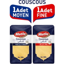 Mutlu Makarna Fas Kuskus 1 kg Morocco Fine Couscous - 1 kg Morocco Moyen Couscous / Fas Kuskus Moyen-Fine