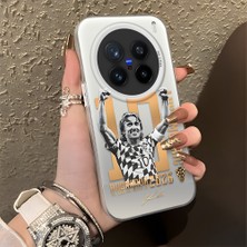 Ucuc Vivo X200 Pro Uyumlu Sert Akrilik Arka Silikon Kenar Lens Koruma Şık Baskı Kılıf