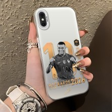 Ucuc iPhone X/xs Uyumlu Sert Akrilik Arka Silikon Kenar Lens Koruma Şık Baskı Kılıf