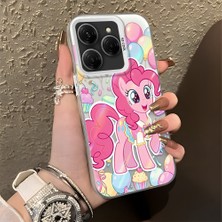 Ucuc Tecno Spark 20 Pro 4g/5g Uyumlu Sert Akrilik Arka Silikon Kenar Lens Koruma Şık Baskı Kılıf
