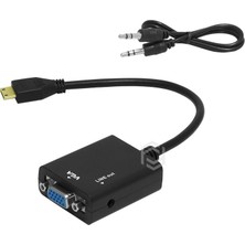  frisby fa-6672c mini hdmı - vga ve ses aktif dijital analog dönüştürücü (1080p)