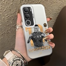 Ucuc Vivo Y19S 4G/Y19S Pro Uyumlu Sert Akrilik Arka Silikon Kenar Lens Koruma Şık Baskı Kılıf