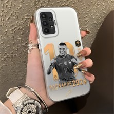 Ucuc Samsung Galaxy A23 4g/5g Uyumlu Sert Akrilik Arka Silikon Kenar Lens Koruma Şık Baskı Kılıf