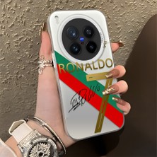 Ucuc Vivo X300 Pro Uyumlu Sert Akrilik Arka Silikon Kenar Lens Koruma Şık Baskı Kılıf