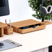 Desna Tek Katlı Tek Çekmeceli Dolap - Kiraz | 34 cm x 19 cm x 5.8 cm | Woodsaka