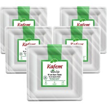 Kafem Ekolojik Kare Tabak 16 cm 25 Li x 5 Paket
