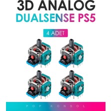 4 Adet Ps5 3D Analog Joystick Motor Playstation 5 Dualsense Kol Tamir Yedek Parça