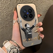 Ucuc Vivo X300 Pro Uyumlu Sert Akrilik Arka Silikon Kenar Lens Koruma Şık Baskı Kılıf