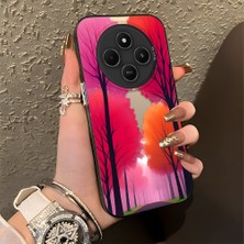 Ucuc Xiaomi Redmi A4 Uyumlu Sert Akrilik Arka Silikon Kenar Lens Koruma Şık Baskı Kılıf