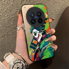 Ucuc Vivo X300 Pro Uyumlu Sert Akrilik Arka Silikon Kenar Lens Koruma Şık Baskı Kılıf