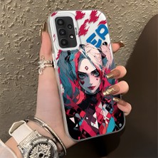 Ucuc Samsung Galaxy A23 4g/5g Uyumlu Sert Akrilik Arka Silikon Kenar Lens Koruma Şık Baskı Kılıf