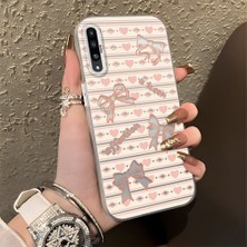 Ucuc Samsung Galaxy A50/A50S/A30S Uyumlu Sert Akrilik Arka Silikon Kenar Lens Koruma Şık Baskı Kılıf