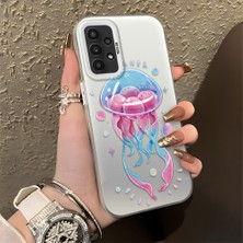 Ucuc Samsung Galaxy A23 4g/5g Uyumlu Sert Akrilik Arka Silikon Kenar Lens Koruma Şık Baskı Kılıf