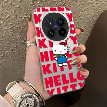 Ucuc Vivo X200 Pro Uyumlu Sert Akrilik Arka Silikon Kenar Lens Koruma Şık Baskı Kılıf