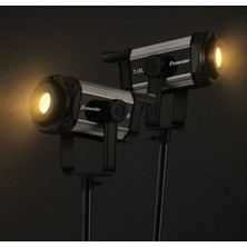 CoverZone Profesyonel LED Işık 2700K-6500K Ayarlanabilir Renk Sıcaklığı RA95+ Cob LED AC220V Uzaktan Kumanda ve Mobil Uygulama Kontrollü Stüdyo Aydınlatma | TJ300II