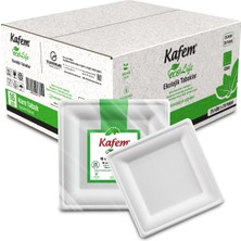 Kafem Ekolojik Kare Tabak 16 cm 25 Li x 20 Paket (Koli)