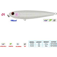 Wily Pancho Cl:mor Yanak Uv 100MM 14,5gr Top Water