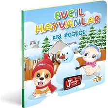 0-6 Yaş Yayınları Evcil Hayvanlar Kış Soğuğu 3 Boyutlu