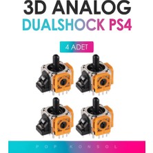 4 Adet Ps4 3D Analog Joystick Motor Playstation 4 Dualshock Kol Tamir Yedek Parça