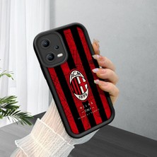 Ucuc Poco X5 Uyumlu Siyah Silikon Şık Baskı Kılıf Darbeye Dayanıklı Kamera Korumalı