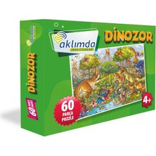 Aklımda Zeka Oyunları 60 Parça Puzzle Dinozor