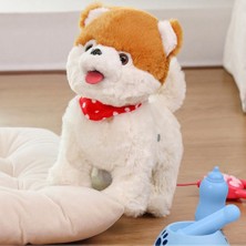 Mj Toys Müzikli Yürüyen Havlayan Ses Duyarlı Dokununca Havlayan Yürüyen Sevimli Köpek Doğumgünü Hediye Çocuk