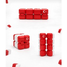 PR Katlaç Milli Takım Özel Seri , Infinity Cube - Sonsuz Küp - Stres Küpü - Hareketli Küp