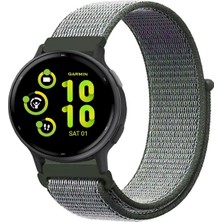 Tagomoon Garmin Vivoactive 5 ile Uyumlu Kordon Cırt Cırtlı Spor Kumaş Kayış