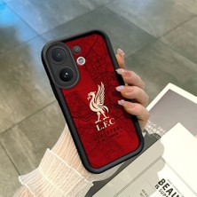Ucuc Vivo V60 Uyumlu Siyah Silikon Şık Baskı Kılıf Darbeye Dayanıklı Kamera Korumalı