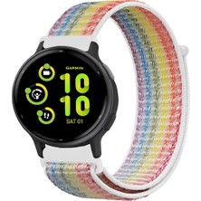 Tagomoon Garmin Vivoactive 5 ile Uyumlu Kordon Cırt Cırtlı Spor Kumaş Kayış