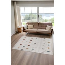 Myevilla Bergama Desenli Dekoratif Dokuma Halı Salon Yatak Odası ve Koridor Halısı 9803A