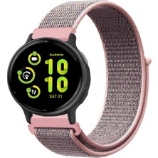 Tagomoon Garmin Vivoactive 5 ile Uyumlu Kordon Cırt Cırtlı Spor Kumaş Kayış