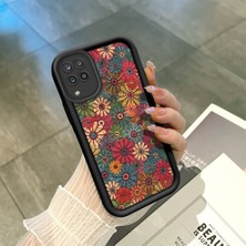 Ucuc Samsung Galaxy A12/M12 Uyumlu Siyah Silikon Şık Baskı Kılıf Darbeye Dayanıklı Kamera Korumalı