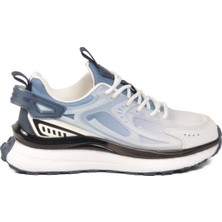 Pierre Cardin Beyaz-Mavi Memory Foarm Unisex Spor Ayakkabı PCI-10106 Z