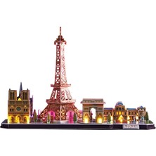 Kaia Life Cubicfun Paris 3D Puzzle 115 Parça LED Işıklı