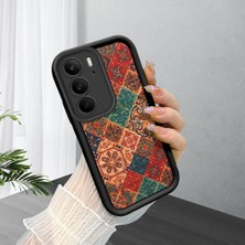 Ucuc Realme C75 4g Uyumlu Siyah Silikon Şık Baskı Kılıf Darbeye Dayanıklı Kamera Korumalı