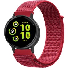 Tagomoon Garmin Vivoactive 5 ile Uyumlu Kordon Cırt Cırtlı Spor Kumaş Kayış