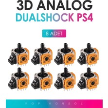 8 Adet Ps4 3D Analog Joystick Motor Playstation 4 Dualshock Kol Tamir Yedek Parça