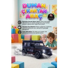 Farbu Oyuncak Duman Çıkaran 3 Buton Fonksiyonlu Işıklı Müzikli Sesli Sürtmeli 4x4 Arazi Aracı Temalı Oyuncak Araba