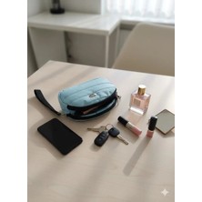 Newish Polo Portföy Stil Çift Gözlü Makyaj ve El Çantası-Dokulu Model
