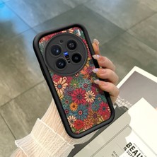 Ucuc Vivo X200 Pro Uyumlu Siyah Silikon Şık Baskı Kılıf Darbeye Dayanıklı Kamera Korumalı
