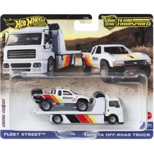Hot Wheels Premium Team Transport HRV39 Car Culture Fleet Street & Toyota Off-Road Truck